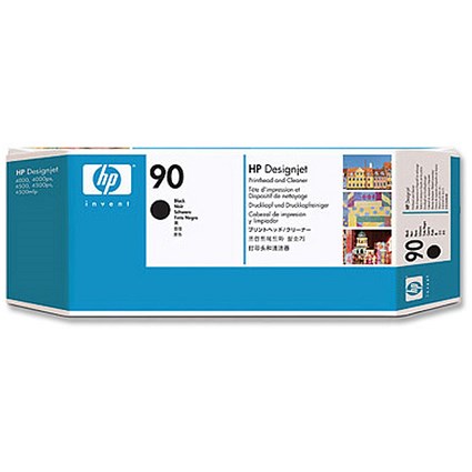 HP 90 Black Printhead and Printhead Cleaner