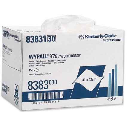 Wypall X70 Brag Box Cleaning Wipers - Approx. 150 Cloths