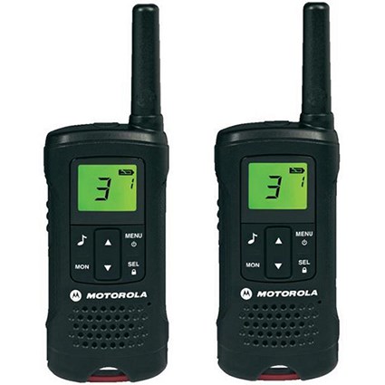 Motorola TLKR-T60 2-way Radios Band PMR446 8 Channels 121 Codes Range 8km Ref 50046 [Pair]