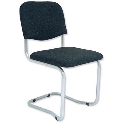 Trexus Stackable Cantilever Chair - Charcoal