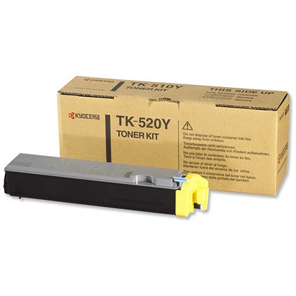 Kyocera TK-520Y Yellow Laser Toner Cartridge