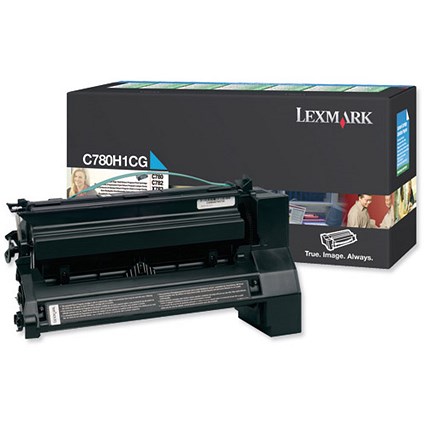 Lexmark C780H1CG High Yield Cyan Laser Toner Cartridge