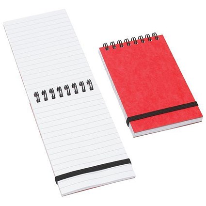 Cambridge Wirebound Notebook with Elastic Band / 127x76mm / Feint Ruled / 192 Pages / Pack of 10