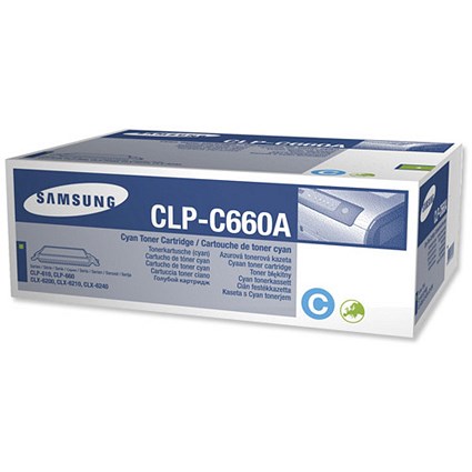 Samsung CLP-C660A Cyan Laser Toner Cartridge