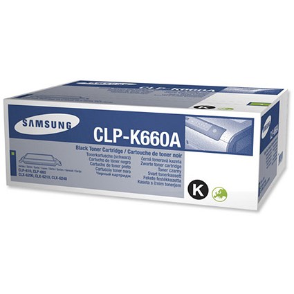 Samsung CLP-K660A Black Laser Toner Cartridge