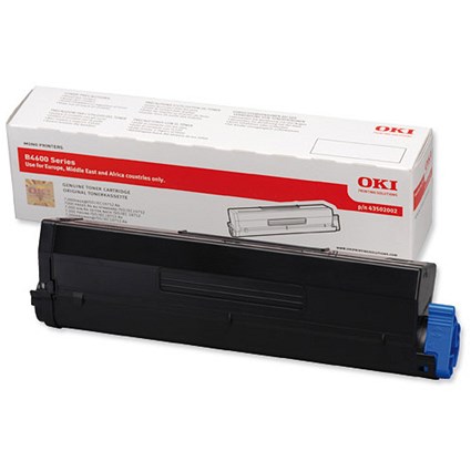 Oki 43502002 High Yield Black Laser Toner Cartridge