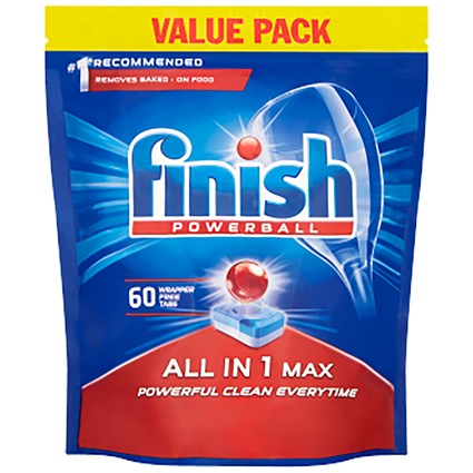 Finish Dishwasher Powerball Tablets All In 1 - Pack of 60