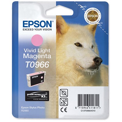 Epson T0966 Light Magenta UltraChrome K3 Inkjet Cartridge