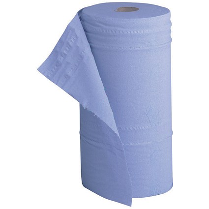 5 Star Hygiene Roll, Recycled, 2-ply, 130 Sheets, Blue
