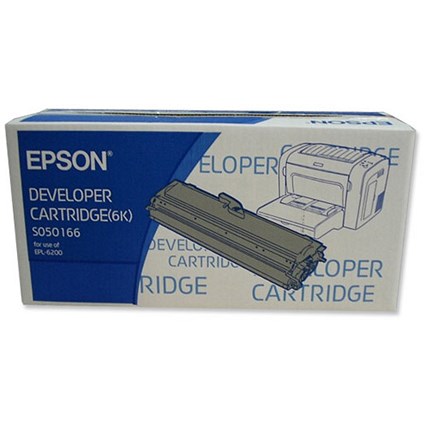 Epson S050166 Black High Yield Developer Laser Toner Cartridge
