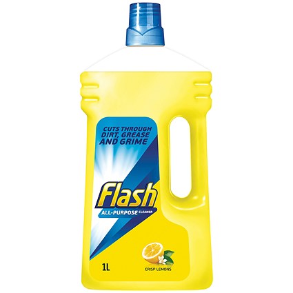 Flash All Purpose Cleaner for Washable Surfaces, Lemon Fragrance, 1 Litre