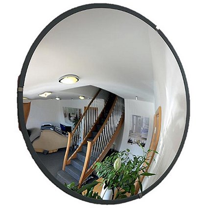 Indoor Security Mirror Durable Polycarbonate Steel Mounting Plates 450mm