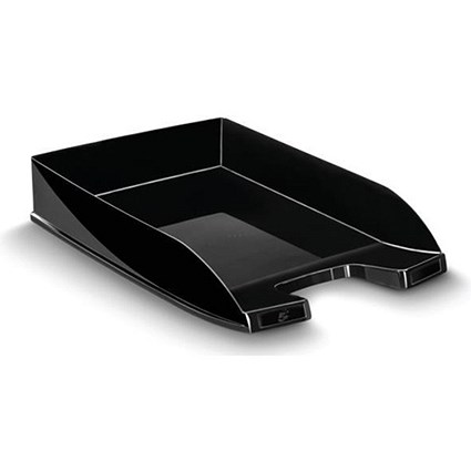5 Star Self-stacking Letter Tray / W260xD345xH64mm / Black