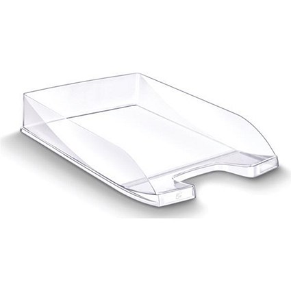 5 Star Self-stacking Letter Tray / W260xD345xH64mm / Crystal