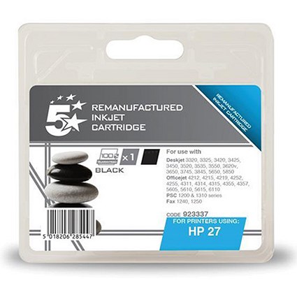 5 Star Compatible - Alternative to HP 27 Black Ink Cartridge