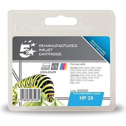 5 Star Compatible - Alternative to HP 28 Tri-Colour Ink Cartridge