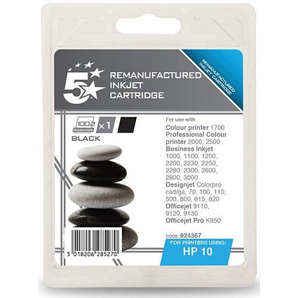 5 Star Compatible - Alternative to HP 10 Black Ink Cartridge