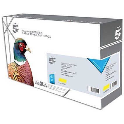 5 Star Compatible - Alternative to HP 502A Yellow Laser Toner Cartridge