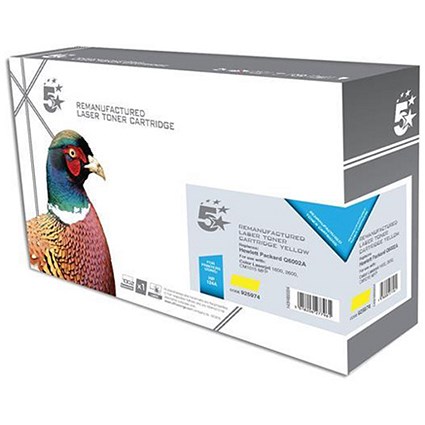 5 Star Compatible - Alternative to HP 124A Yellow Laser Toner Cartridge