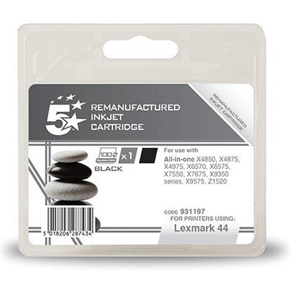 5 Star Compatible - Alternative to Lexmark No. 44 Black Inkjet Cartridge