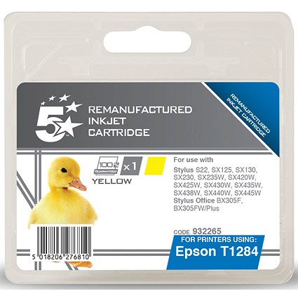 5 Star Compatible - Alternative to Epson T1284 Yellow Inkjet Cartridge