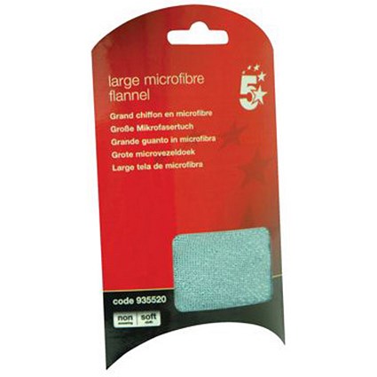 5 Star Large Washable Microfibre Flannel