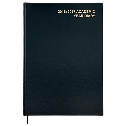 5 Star 2016- 2017 Academic Year Diary / A4 / Week to View / Black