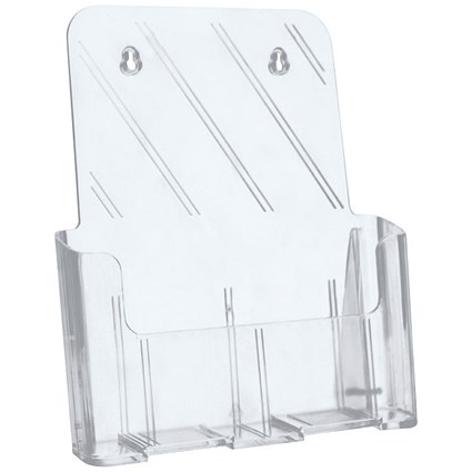 5 Star Literature Holder, Angled, A4, Clear