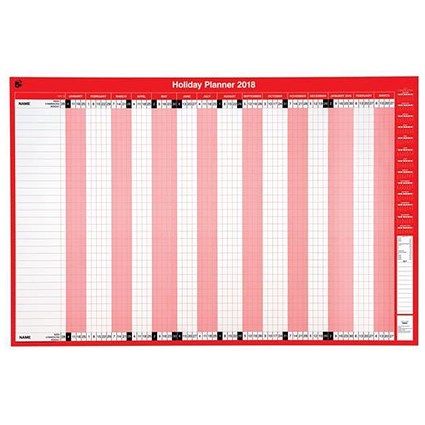 5 Star 2018 Holiday Planner - Unmounted