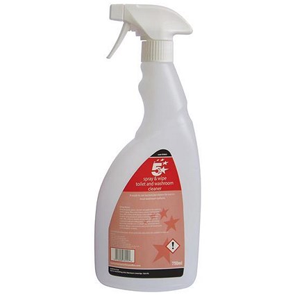 5 Star Empty Bottle for Concentrated 2 in 1 Washroom Cleaner 750ml