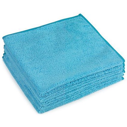 5 Star Premium Microfibre Cloth / Blue / Pack of 5