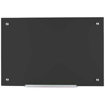 5 Star Glass Board, Magnetic, W1000xH650mm, Black