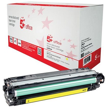 5 Star Compatible - Alternative to HP 650A Yellow Laser Toner Cartridge