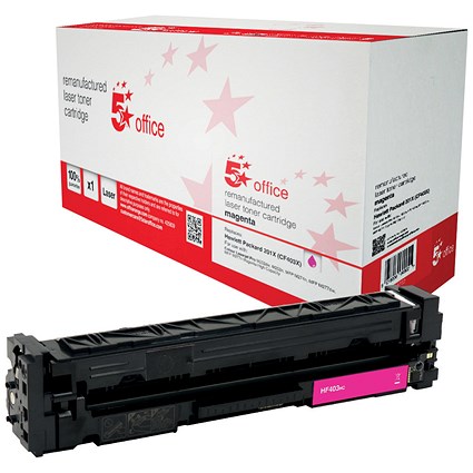 5 Star Compatible - Alternative to HP 201X Magenta Laser Toner Cartridge
