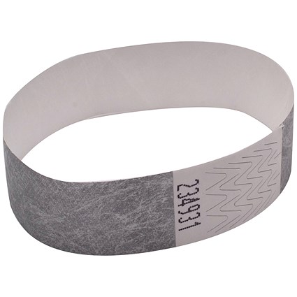 Announce Wrist Band 19mm Silver (Pack of 1000) AA01838