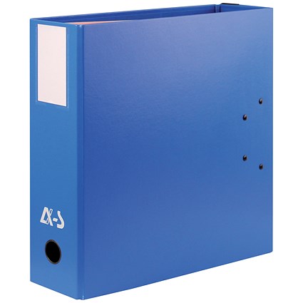 Arianex Double Capacity A4 Lever Arch File, 2x50mm Spines, Blue