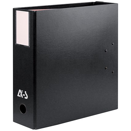 Arianex A4 Lever Arch File, Double Capacity 2 x 50mm Spines, Black
