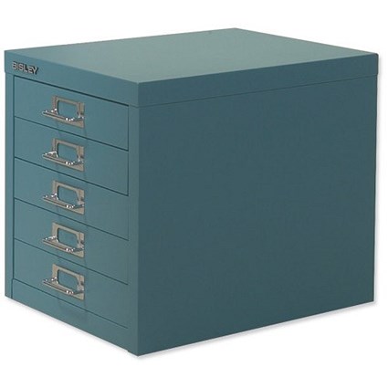 Bisley SoHo 5-Drawer Cabinet - Doulton Blue
