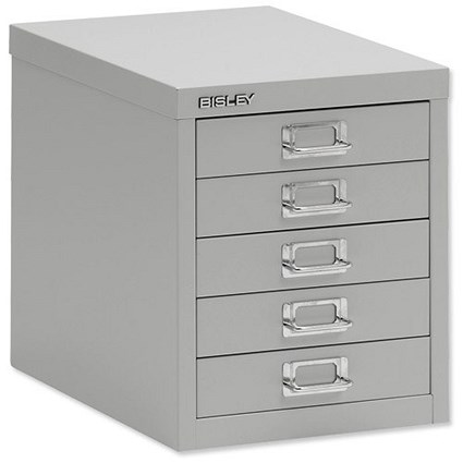 Bisley SoHo 5-Drawer Cabinet - Grey