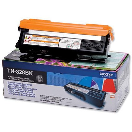 Brother TN328BK Black Laser Toner Cartridge