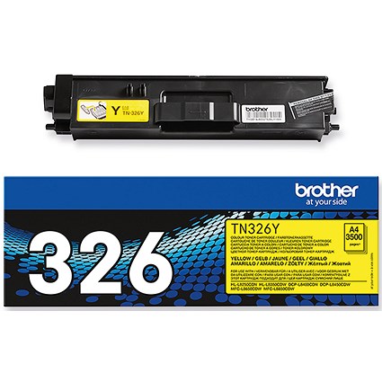 Brother TN326Y Yellow High Yield Laser Toner Cartridge