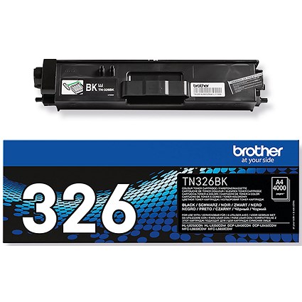 Brother TN326BK Black High Yield Laser Toner Cartridge