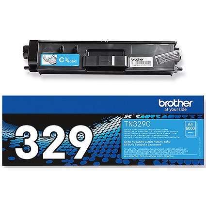 Brother TN329C Cyan Super High Yield Laser Toner Cartridge