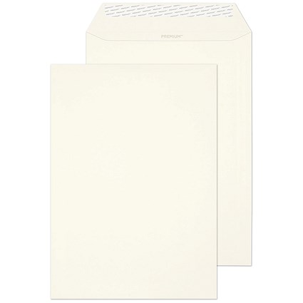 Premium C4 Envelopes, Peel and Seal, 120gsm, Wove, High White, Pack of 250
