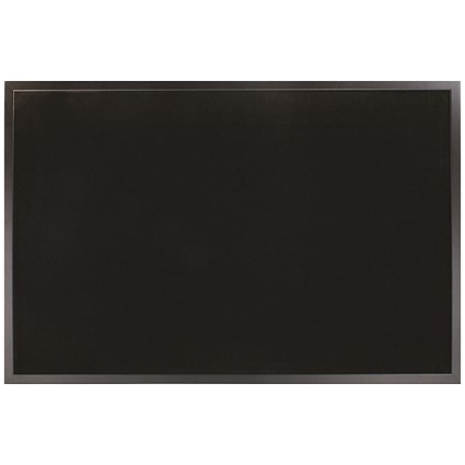 Bi-Office Softouch Noticeboard, W900xH600mm, Black