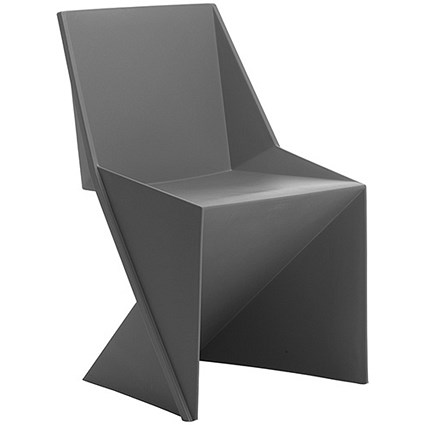 Freedom Polypropylene Visitor Stacking Chair - Charcoal