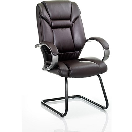 Galloway Leather Visitor Chair - Brown