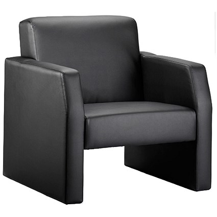 Oracle Single Seat Leather Chair - Black