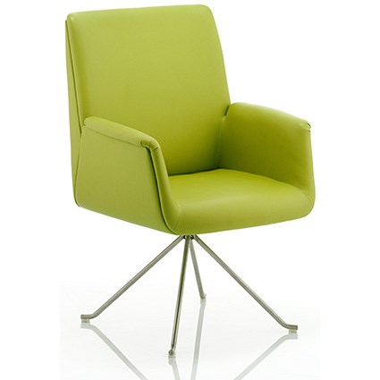 Denton Leather Visitor Chair - Green