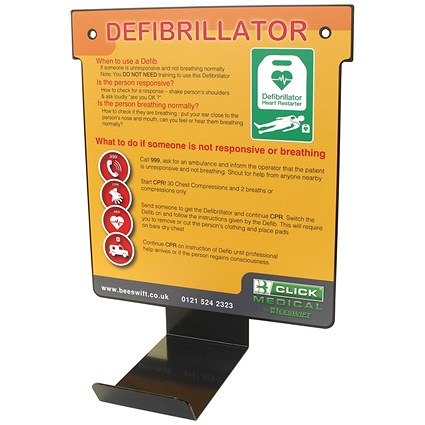 Click Medical Defibrillator Wall Hanger